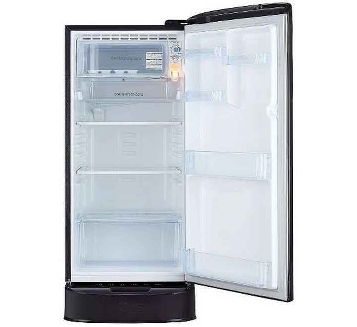 LG 190L 3 Star Inverter Direct-Cool Single Door Refrigerator (GL-D201APGX Purple Glow Base Stand With Drawer)